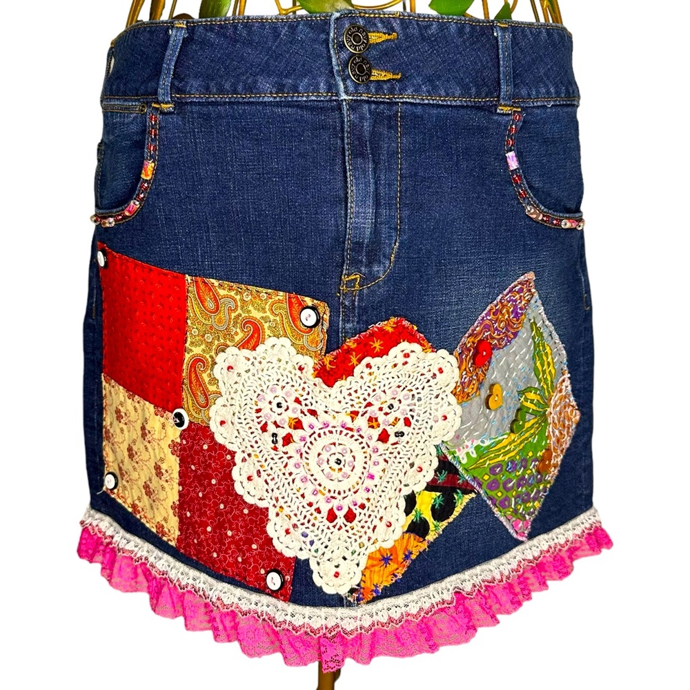 Old Navy Blue Mini Skirt Chic Design